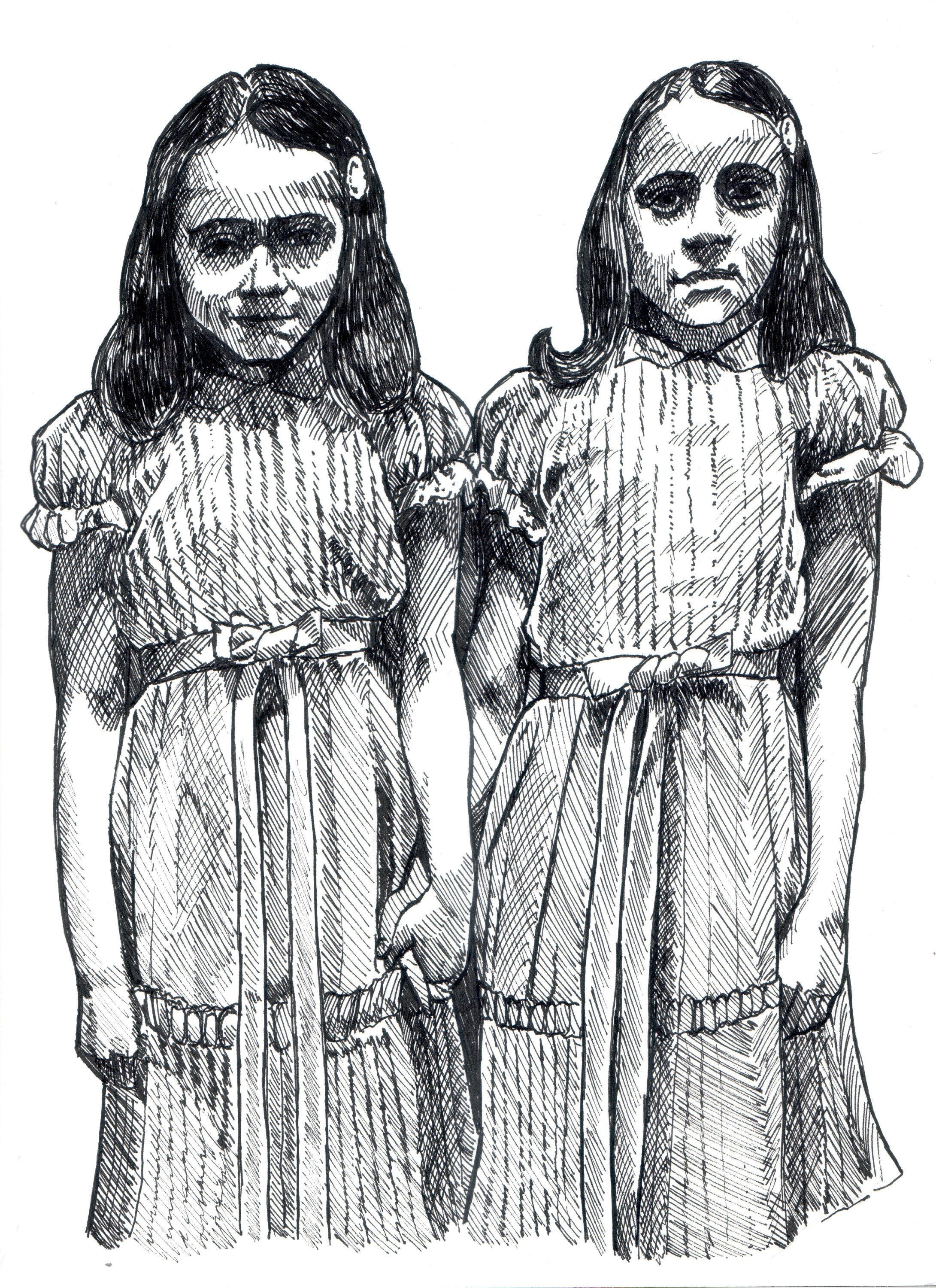 The Shining Twins Drawing