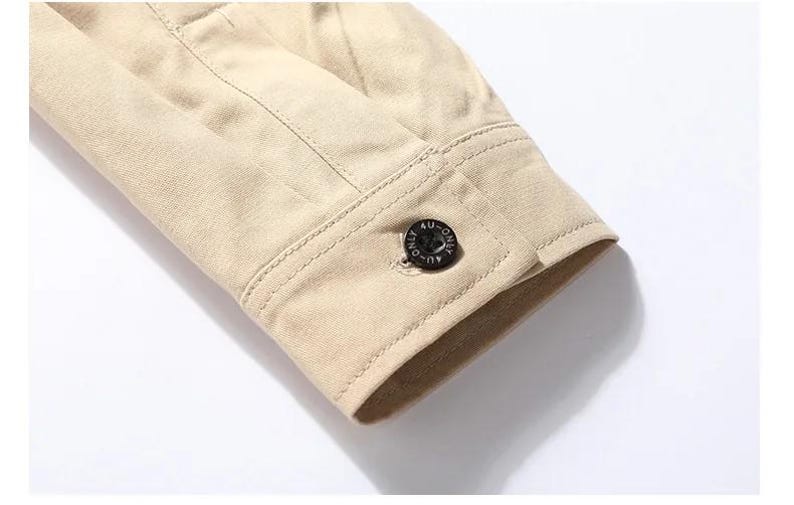 Sleeve design of men's cotton shirt