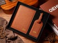 Personalized Passport Holder and Luggage Tag Set, Custom Travel Wallet