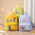 Personalized Kids Backpack, Custom Toddler Book Bag, Kindergarten School Backpack