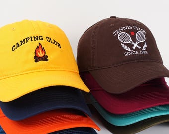Embroidered hats,embroidered logo baseball caps,bachelorette hats,sorority hats,unisex baseball caps,gifts for new dad mom,Christmas gifts