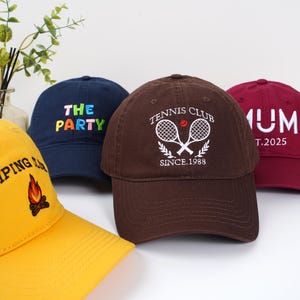 Embroidered hats,embroidered logo baseball caps,bachelorette hats,sorority hats,unisex baseball caps,gifts for new dad mom,Christmas gifts