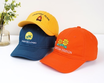 Embroidered Hat Personalized Dad Cap Embroidery Logo baseball hat Bachelorette hats Custom caps Sorority hat Unisex Baseball Cap Custom hat