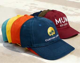 custom hats,embroidered text,logo hat,bachelorette hats,unisex baseball caps,gifts for new dad mom,Christmas gifts,sorority hat