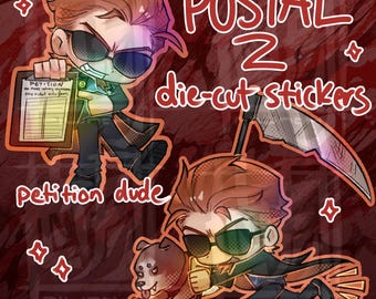 Juego de pegatinas Postal 2 Dude