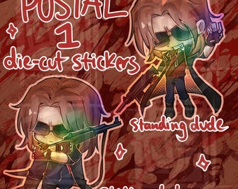 Juego de pegatinas Postal 1 Dude