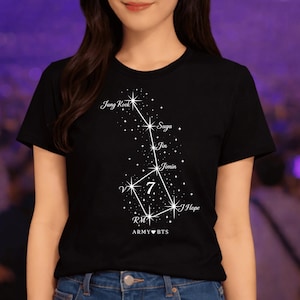 Army Loves BTS 7 Tattoo Big Dipper Shirt - Ursa Major Friendship Symbol