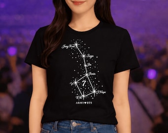 Army Loves BTS 7 Tattoo Big Dipper Shirt - Ursa Major Friendship Symbol