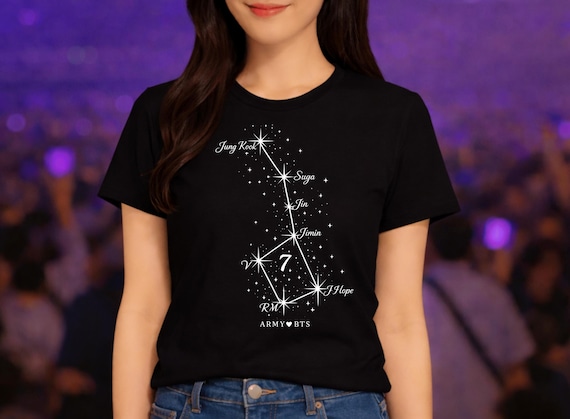Army Loves BTS 7 Tattoo Big Dipper Shirt - Ursa Major Friendship