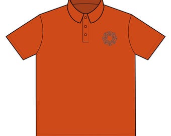 Minimalist Geometric Emblem Sports Polo Premium Performance Sporty Graphic Polo Shirt for Active Lifestyles, Casual Wear, Team Events, Gifts