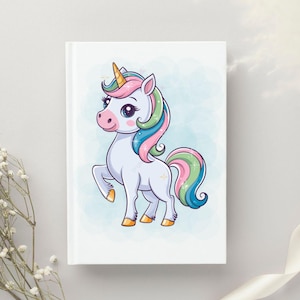 Cute Unicorn Clipart | Magical Horse PNG Design | Kawaii Fantasy Art for Kids Crafts | Digital clipart | Sublimation Unicorn Art