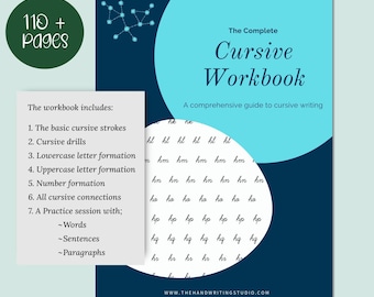 Cuaderno de ejercicios de escritura cursiva / Práctica de cursiva tradicional (PDF)