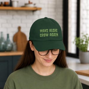 Embroidered Make Algae Grow Again Dad Cap | Anti FDT FDJT MAGA