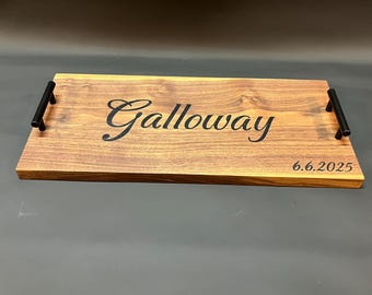 Custom Charcuterie Board Handmade Carved Personalized Logo