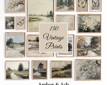 130+ French Country Vintage Prints: Cottagecore Gallery Wall (Digital Download)