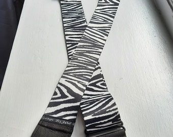 Zebra Guitar Strap