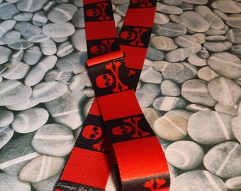 Red Pirate Guitar Strap