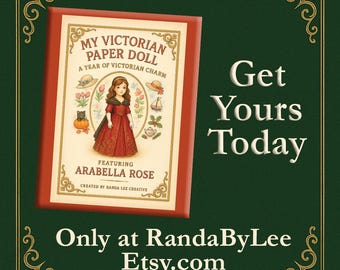 Victorian Paper Doll Kollektion | Arabella Rose | Druckbare Vintage Puppen Set | Bastelset | Digitaler Download