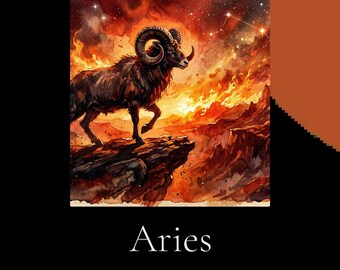 Aries: An Inner World Journal | Guided Self-Reflection Journal for Aries | Zodiac Journal | Astrology Gift