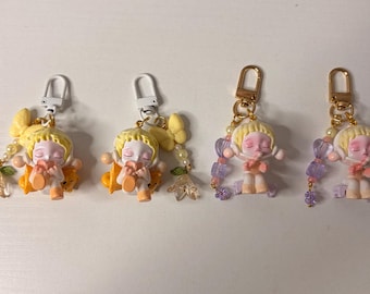 Mini llaveros de panda calavera la calidez / Charms para bolsos - Inspirados en panda calavera - Llaveros súper lindos - Mini figuras con dijes