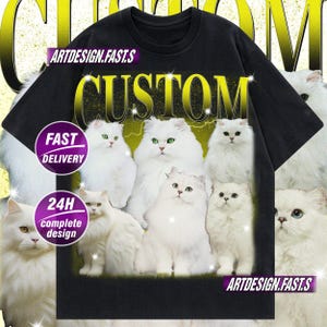 Custom Pet Bootleg Shirt, Custom Retro Cat Bootleg Shirt,Custom Photo Shirt, CUSTOM Your Own Bootleg Idea Here,Pet Photo Shirt, Cat Mom Gift