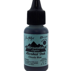 Tim Holtz Alcohol ink, Cloudy Blue, blue alcohol ink