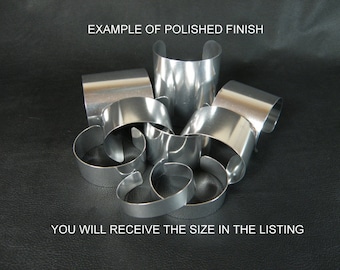 Aluminum Cuff Bracelet Blanks, 3/4 inch x 6 inch, one Dozen, Polished and ready to decorate!
