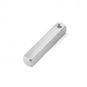 aluminum 3-D rectangular stamping bar, 1.5&quot; x .25&quot; x .25&quot;, set of 6!