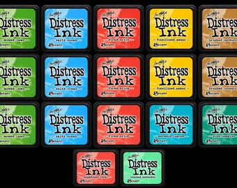 Set of 17 Distress ink by Ranger