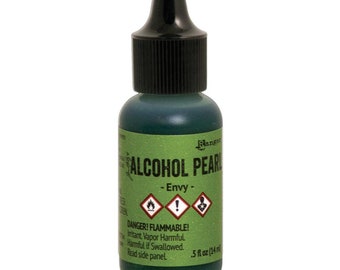 Alcohol Pearl ink by Ranger, Envy