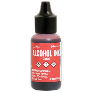 Tim Holtz Alcohol ink, Coral, orange alcohol ink