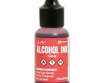 Tim Holtz Alcohol ink, Coral, orange alcohol ink