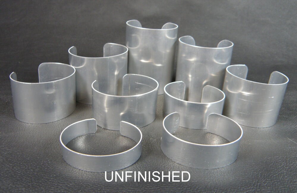Aluminum Cuff Bracelet Blanks Mixed Dozen unfinished Etsy