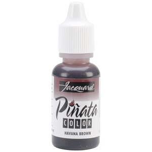 Pinata Color alcohol ink by Jacquard, .5oz bottle, Havana Brown