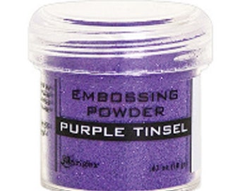 Ranger embossing powder, Purple Tinsel