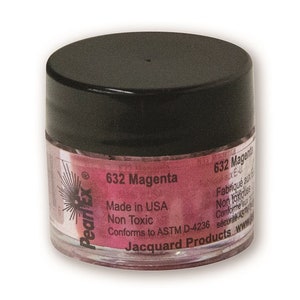 Pearl Ex powdered pigment, Magenta, 3 gram jar