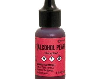 Alcohol Pearl ink by Ranger, Deception