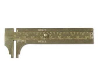 Brass mm gauge, 80mm brass slide gauge, millimeter gauge
