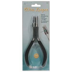 May include: A black and silver wire loop tool with a blue and white packaging. The packaging says "Wire Looper" and "Beadsmith".