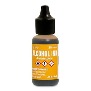 Tim Holtz Alcohol ink, Butterscotch, rich yellow alcohol ink