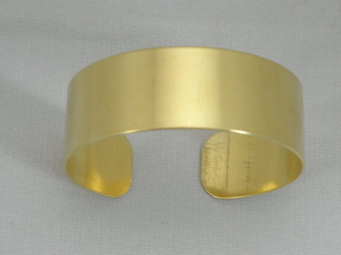 Brass Cuff Bracelet Blank 3/4 X 6 unfinished Etsy
