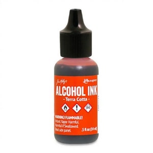 Tim Holtz Alcohol ink, Terracotta, rich orange alcohol ink