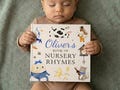 Personalized Nursery Rhymes Book, Custom Baby Name Storybook, Baby Shower Gift for Boy or Girl, Nephew First Birthday Gift, Baby Keepsake
