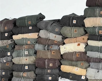 34 X 32 / Vintage Carhartt Double Knee Black Riveted Faded