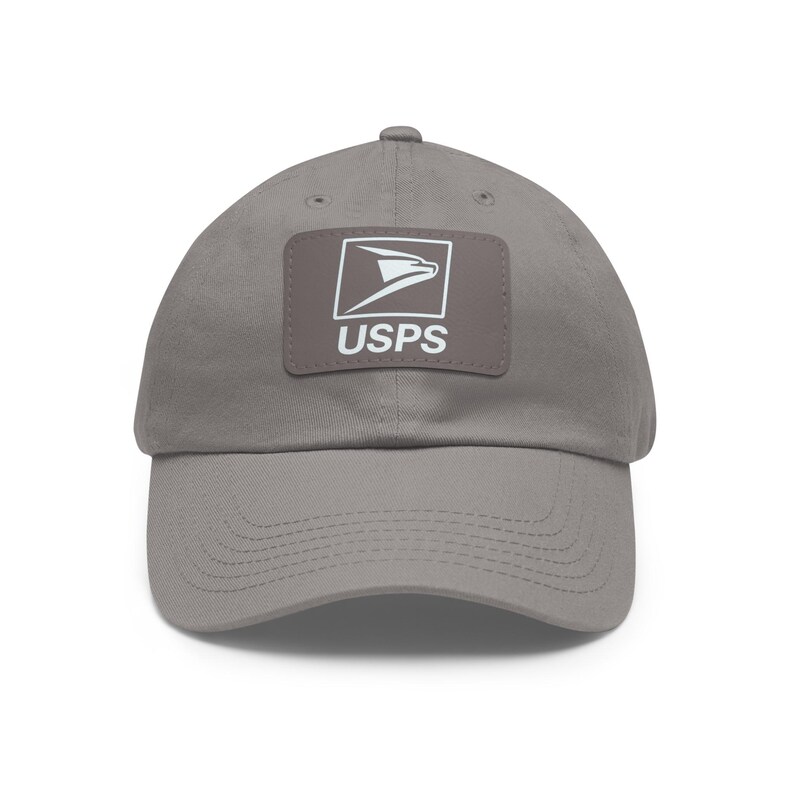 Gorra de papá personalizada con parche de cuero, estilo casual, regalo único para fanáticos de USPS, accesorio moderno para el día a día, accesorios unisex. imagen 6