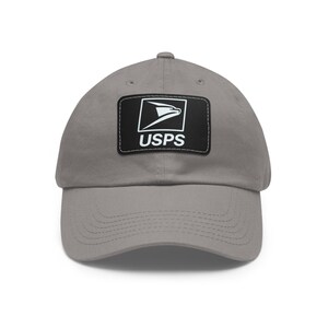 Gorra de papá personalizada con parche de cuero, estilo casual, regalo único para fanáticos de USPS, accesorio moderno para el día a día, accesorios unisex. imagen 5