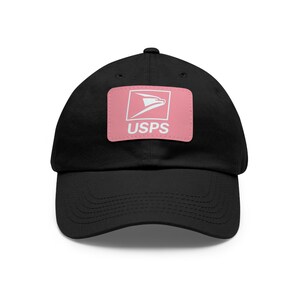 Gorra de papá personalizada con parche de cuero, estilo casual, regalo único para fanáticos de USPS, accesorio moderno para el día a día, accesorios unisex. imagen 4