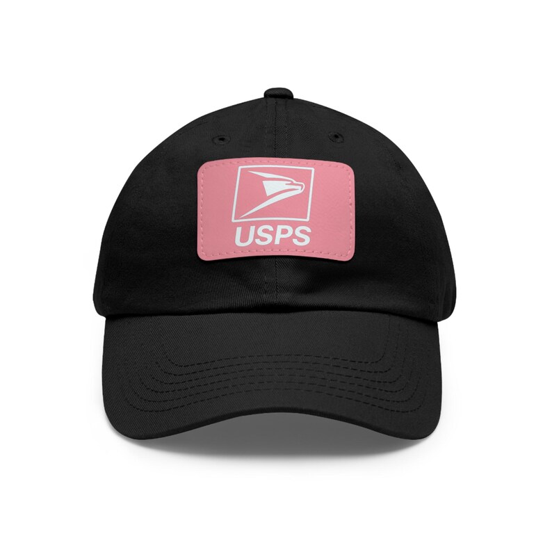 Gorra de papá personalizada con parche de cuero, estilo casual, regalo único para fanáticos de USPS, accesorio moderno para el día a día, accesorios unisex. imagen 4