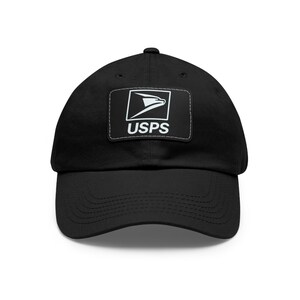 Gorra de papá personalizada con parche de cuero, estilo casual, regalo único para fanáticos de USPS, accesorio moderno para el día a día, accesorios unisex. imagen 2