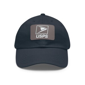Gorra de papá personalizada con parche de cuero, estilo casual, regalo único para fanáticos de USPS, accesorio moderno para el día a día, accesorios unisex. imagen 10